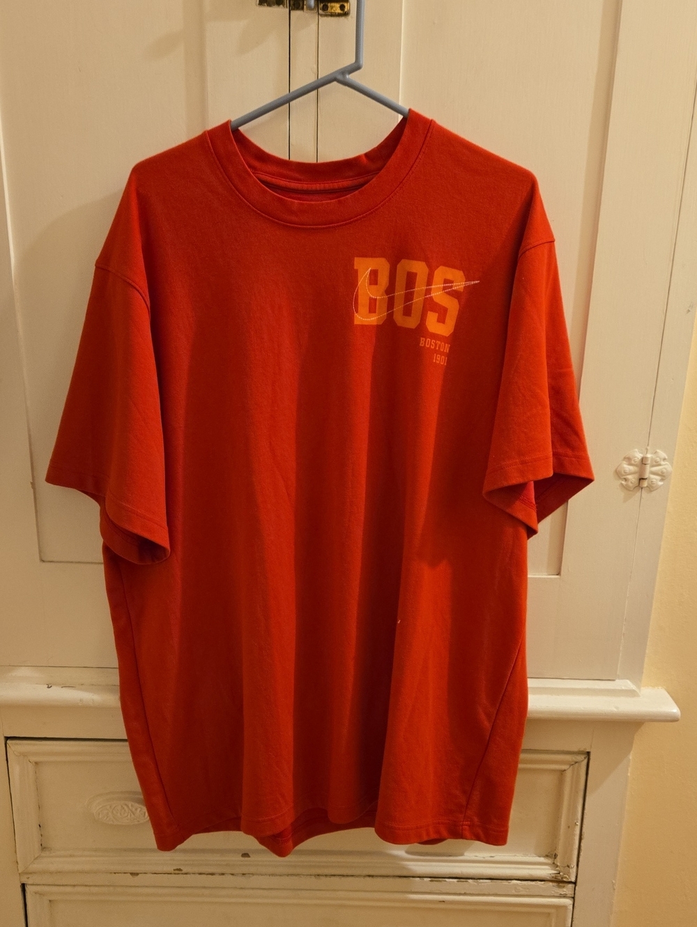 Nike MLB red and orange Boston Red Sox tee shirt Sz XL 🎁
